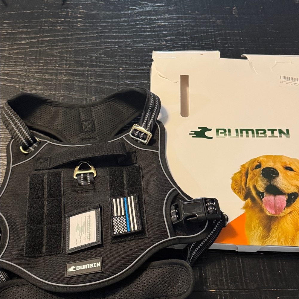 BUMBIN Black Dog Harness